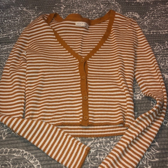 Pacsun striped cropped cardigan - Picture 1 of 2